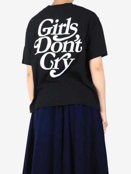 Black printed t-shirt - size S alternate image