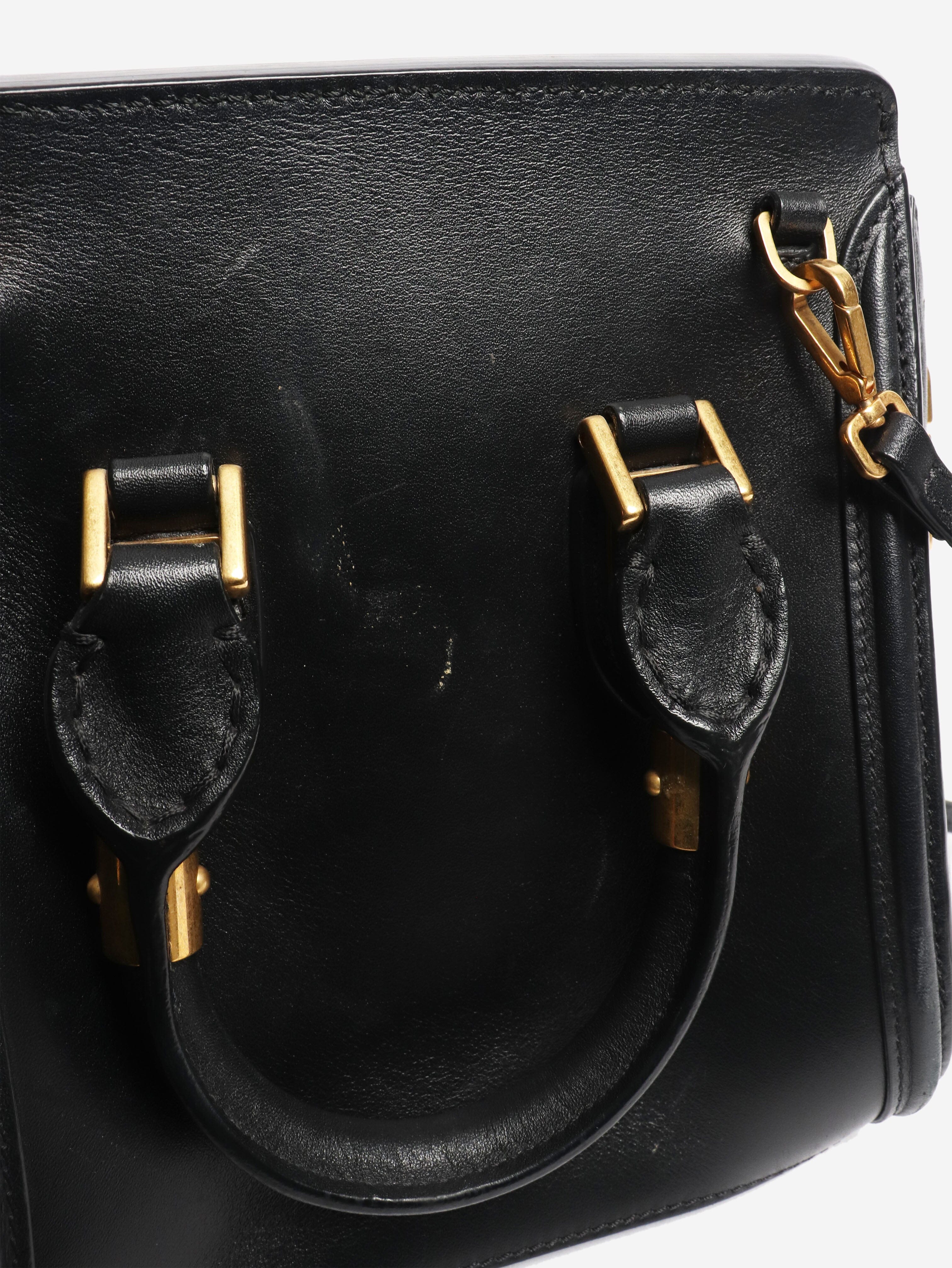 Black leather crossbody bag Cross-body bags Alexander McQueen 