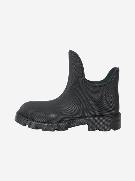 Black rubber ankle boots - size EU 42 (UK 9) product image
