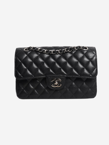 Black 2014 small caviar-quilted Classic Double Flap bag product image