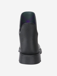 Burberry Black rubber ankle boots - size EU 42 (UK 9)