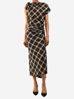 Plum Naerys draped dress - size UK 6 Dresses Isabel Marant Etoile 