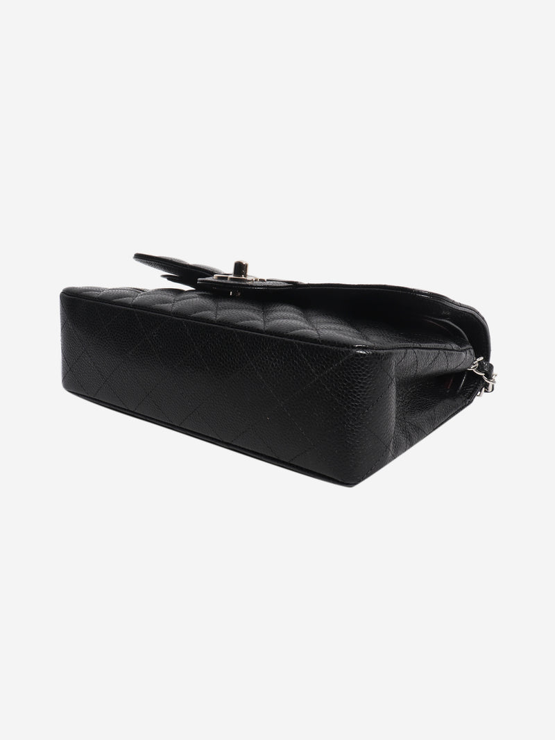 Black 2014 small caviar-quilted Classic Double Flap bag