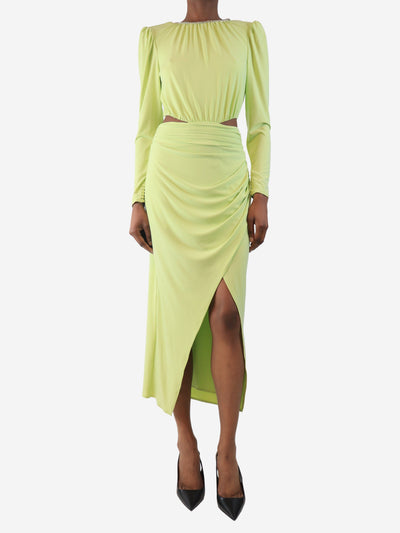 Green cutout midi dress - size UK 8 Dresses self-portrait 