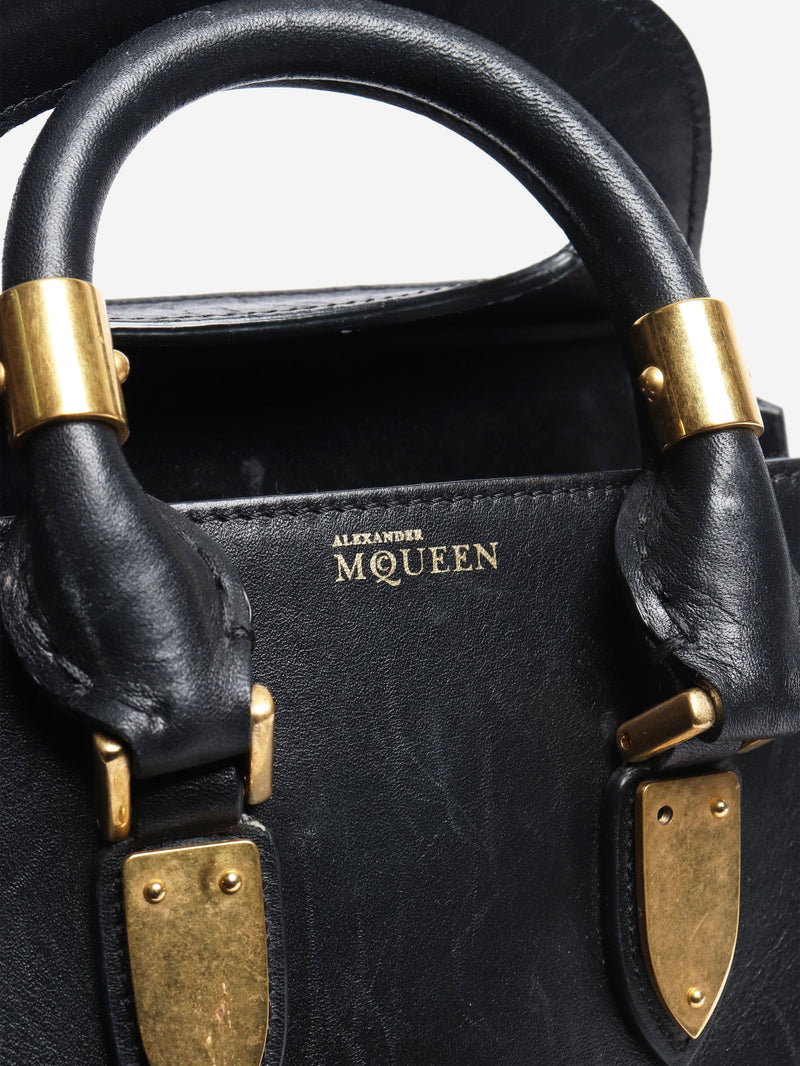 Black leather crossbody bag Cross-body bags Alexander McQueen 