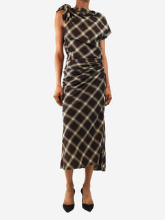Plum Naerys draped dress - size UK 6 Dresses Isabel Marant Etoile 