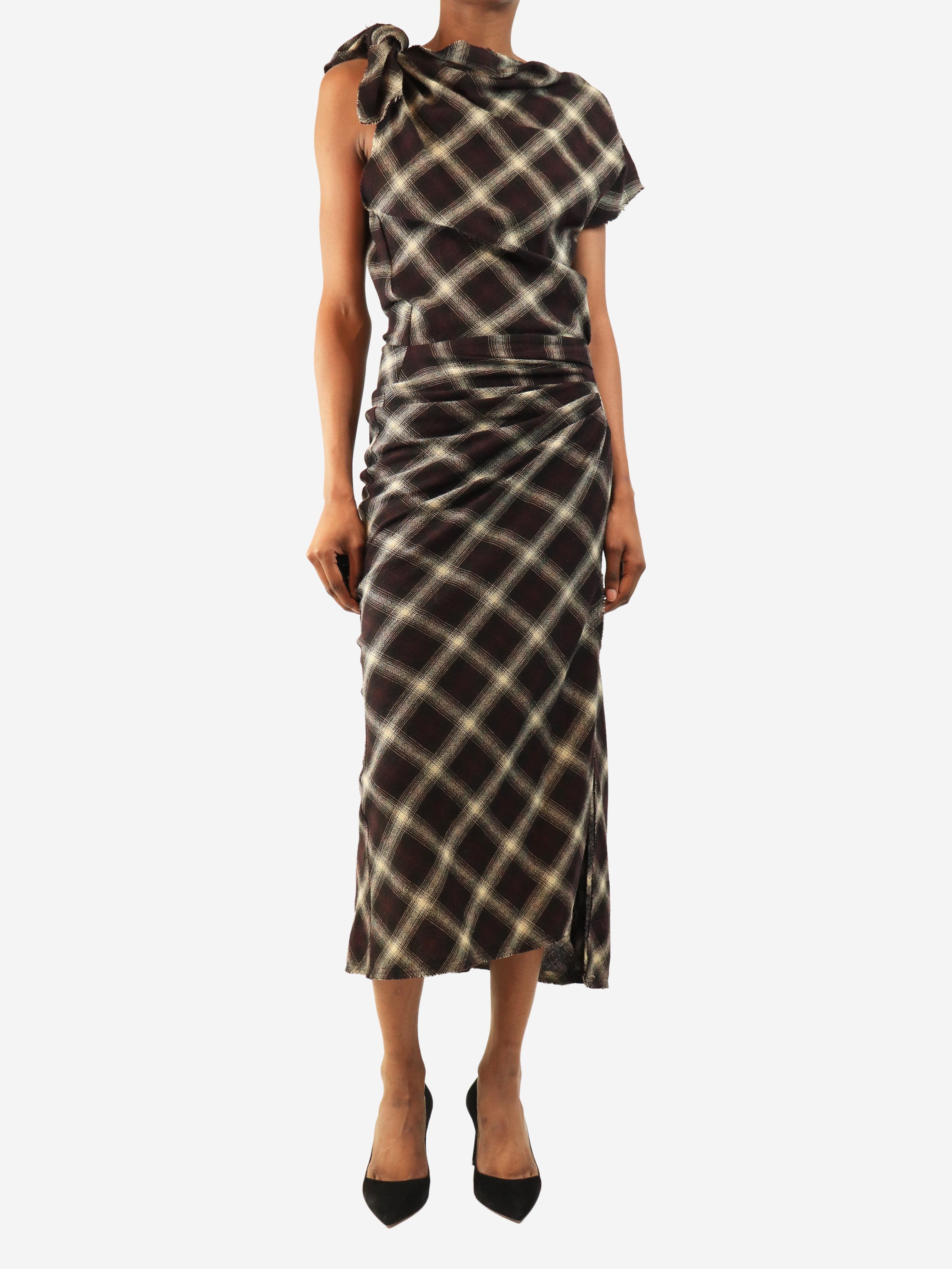 Plum Naerys draped dress - size UK 6 Dresses Isabel Marant Etoile 