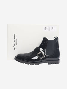 Comme Des Garçons Comme Des Garçons Black patent ankle boots - size EU 39 (UK 6)