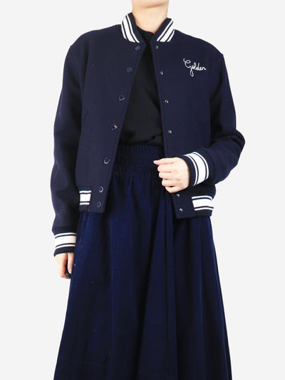 Navy varsity jacket - size UK 12 Coats & Jackets Golden Goose 