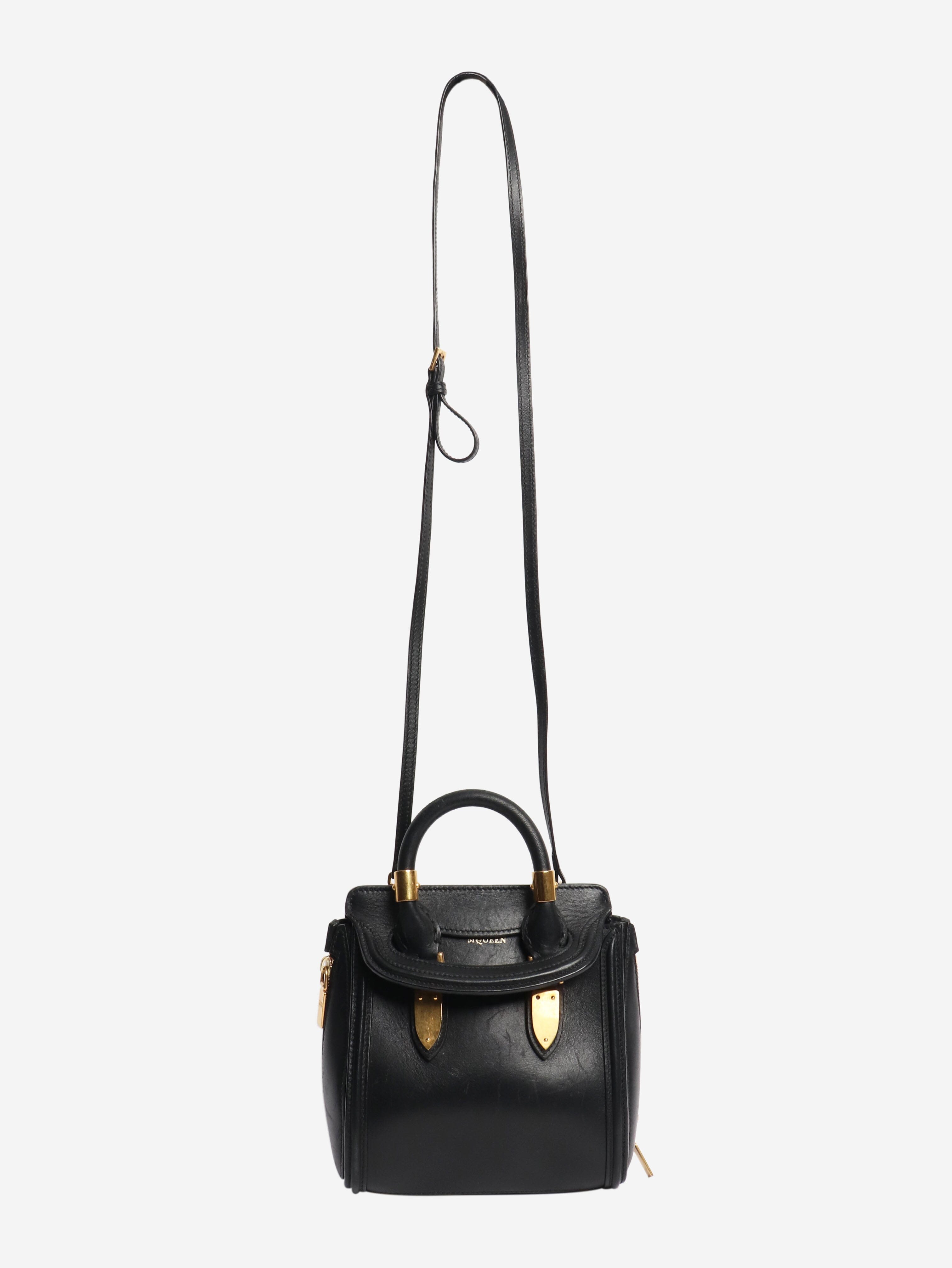 Black leather crossbody bag Cross-body bags Alexander McQueen 