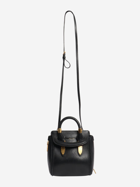 Black leather crossbody bag alternate image
