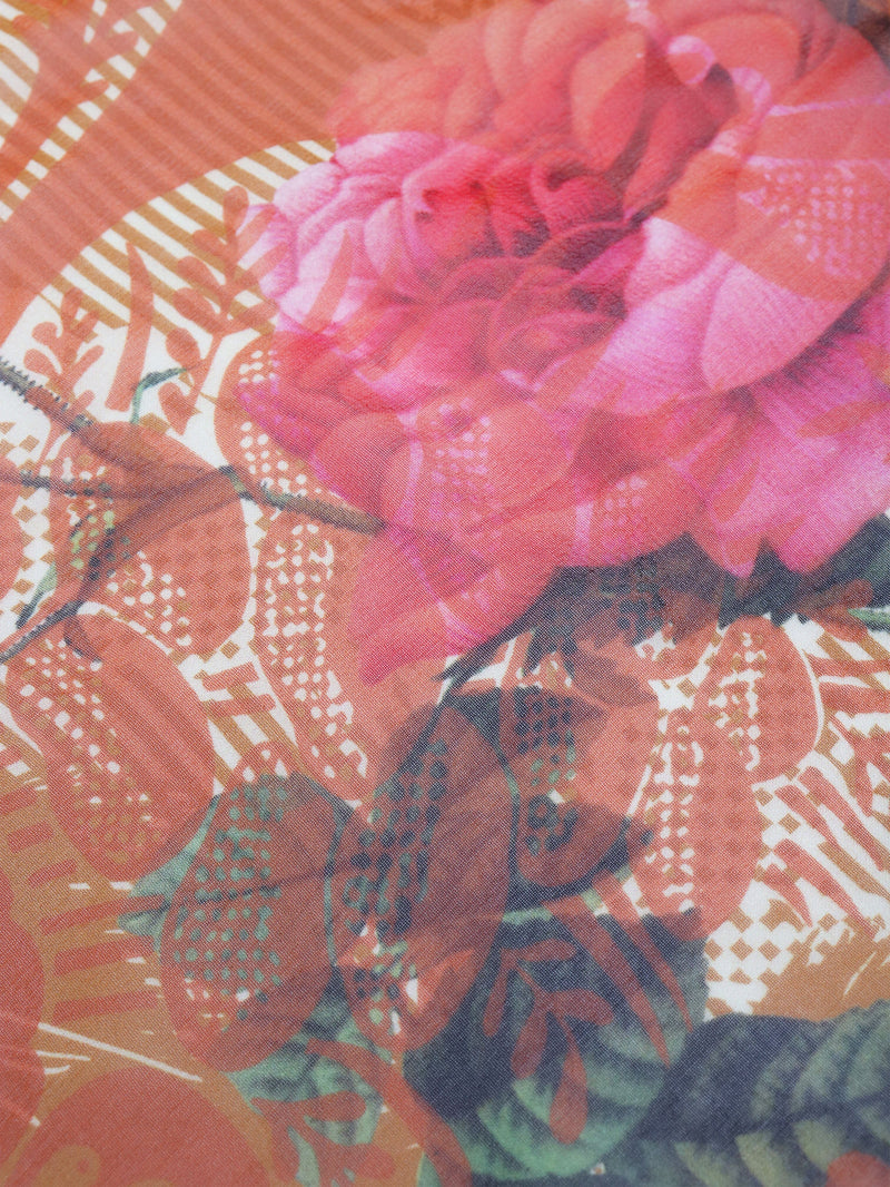 Orange floral print scarf Scarves Vivienne Westwood 