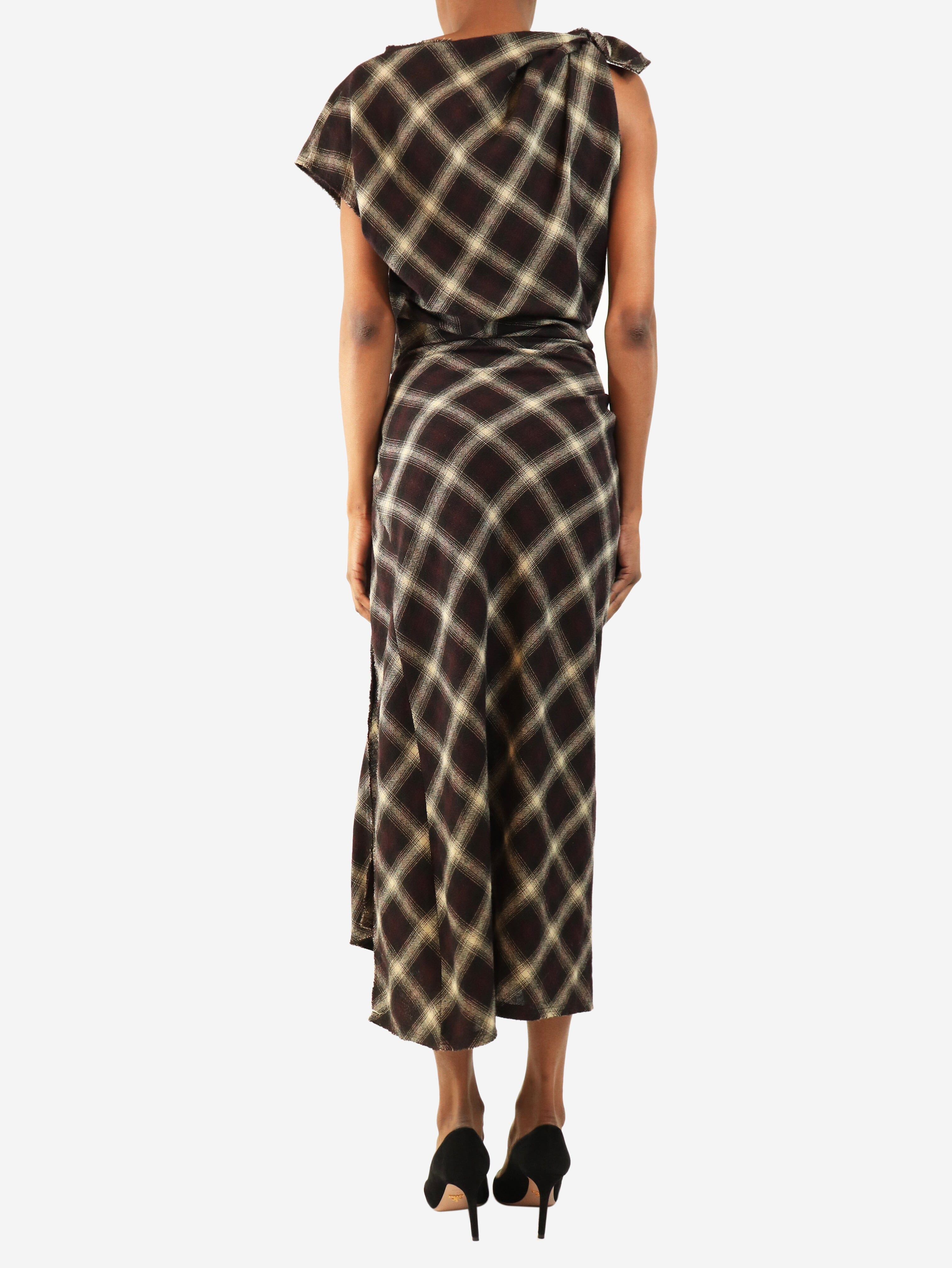 Plum Naerys draped dress - size UK 6 Dresses Isabel Marant Etoile 