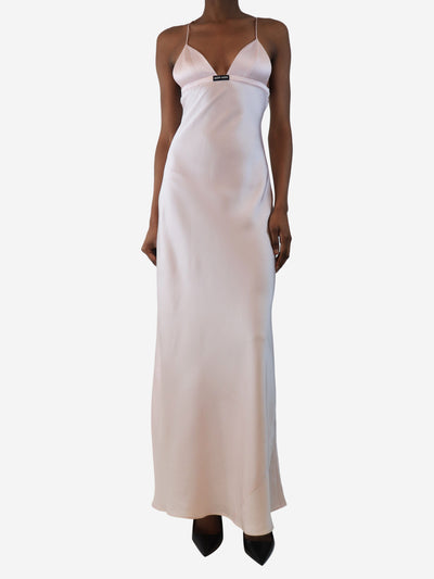 Pink satin slip dress - size UK 6 Dresses Miu Miu 