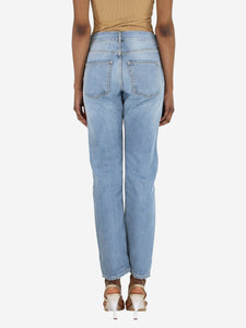 Acne Studios Blue straight-leg jeans - size UK 6