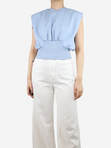 3.1 Phillip Lim Baby blue sleeveless boxy-fit sweatshirt - size S