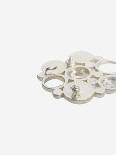 Cream and silver Coco Mark 03A Brooch Brooches Chanel 