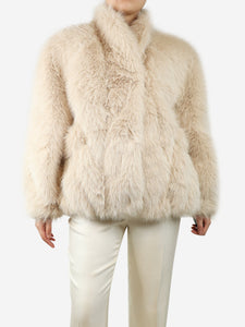 Leo Season Neutral faux-fur jacket - One size