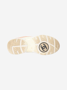 Chanel Pink nylon and suede trainers - size EU 40