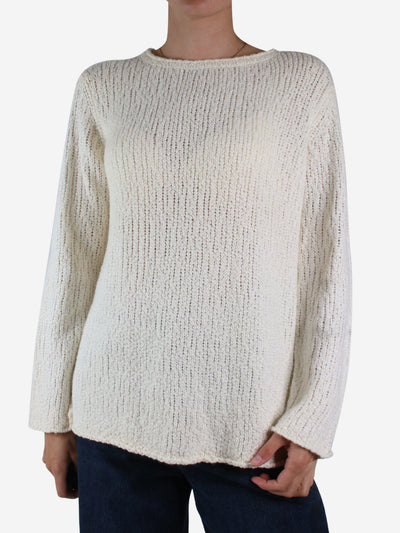 White wool-blend knit jumper - size S Knitwear Jenni Kayne 