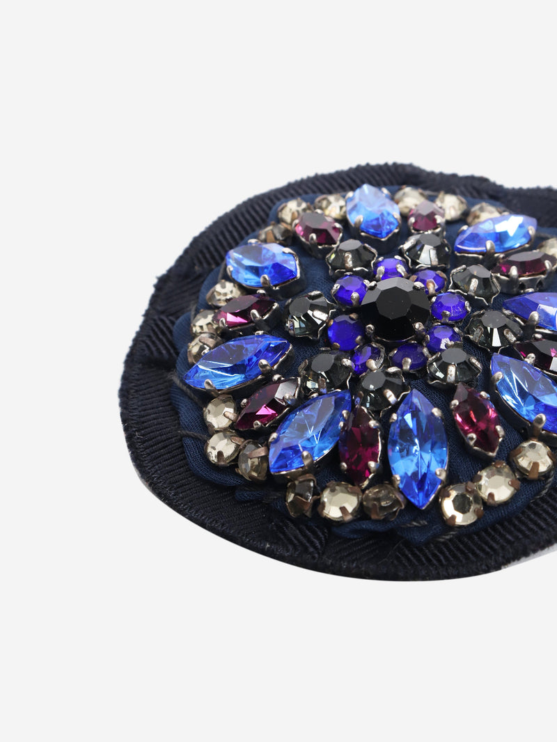 Black beaded brooch Accessories Prada 