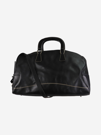 Black contrast-stitched shoulder bag Shoulder bags Prada 
