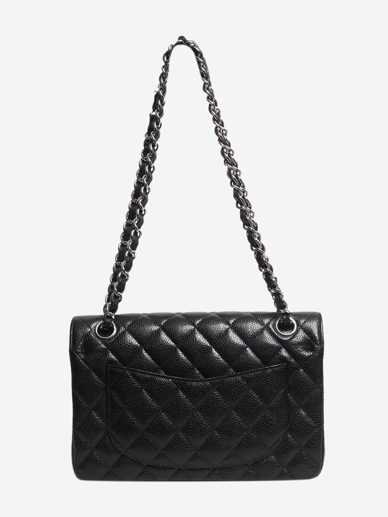 Black 2014 small caviar-quilted Classic Double Flap bag