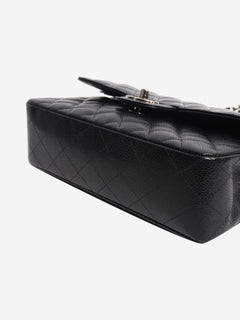 Black 2014 small caviar-quilted Classic Double Flap bag