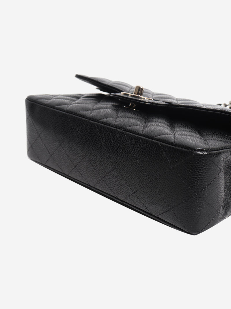 Black 2014 small caviar-quilted Classic Double Flap bag