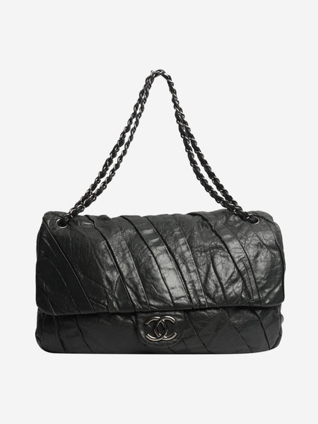 Grey 2009 gathered lambskin maxi flap bag alternate image