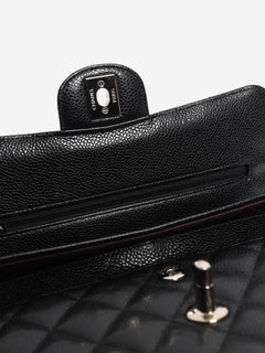 Black 2014 small caviar-quilted Classic Double Flap bag