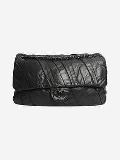 Grey 2009 gathered lambskin maxi flap bag Shoulder bags Chanel 