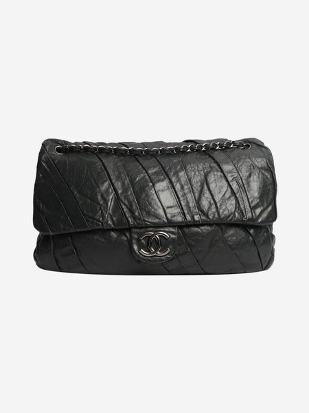 Grey 2009 gathered lambskin maxi flap bag product image