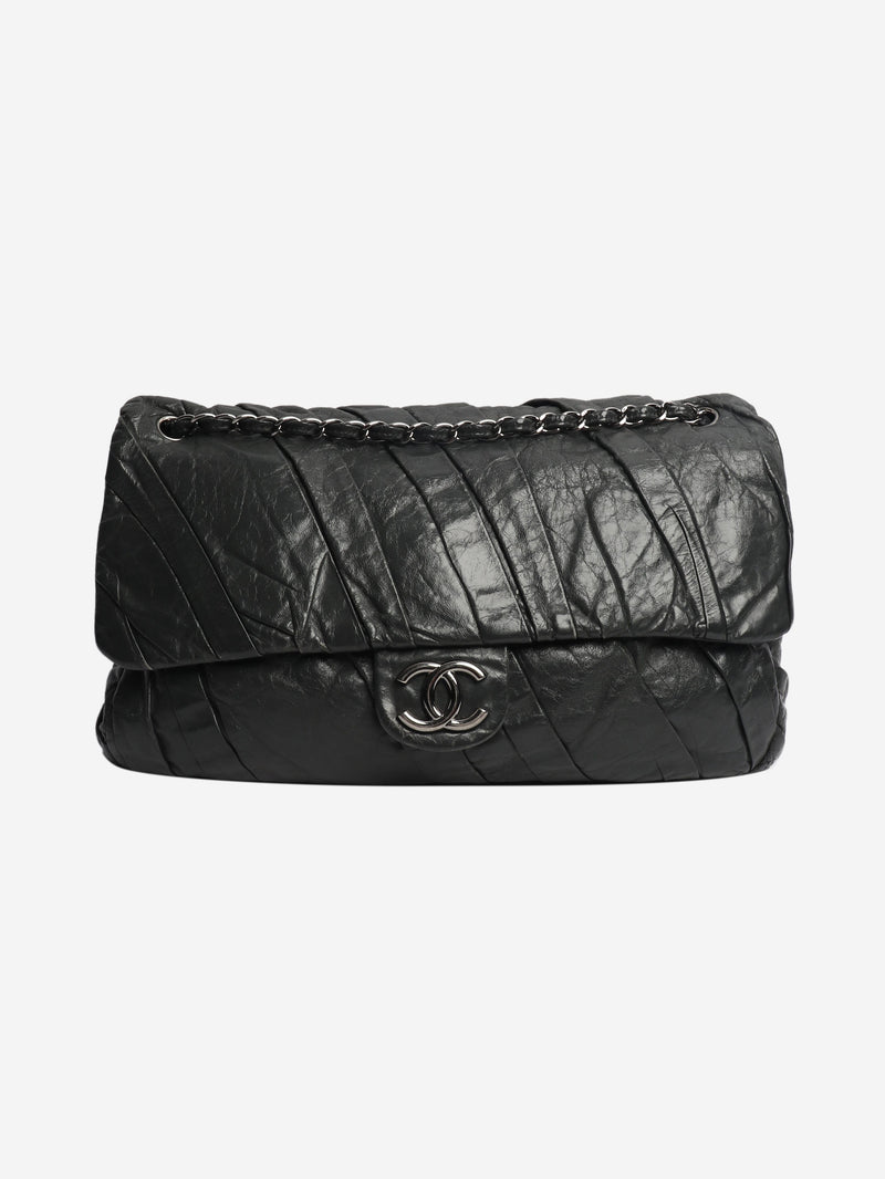 Grey 2009 gathered lambskin maxi flap bag Shoulder bags Chanel 