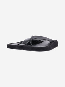 The Row Black Ginza platform flip-flops - size EU 38.5