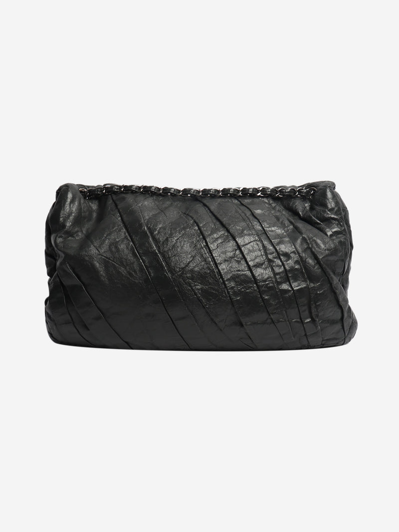 Grey 2009 gathered lambskin maxi flap bag Shoulder bags Chanel 
