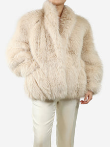 Leo Season Neutral faux-fur jacket - One size