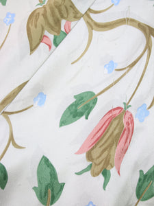 Prada Cream floral-printed silk maxi dress - size UK 8