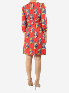 Red floral printed mini dress - size UK 8 Dresses Miu Miu 