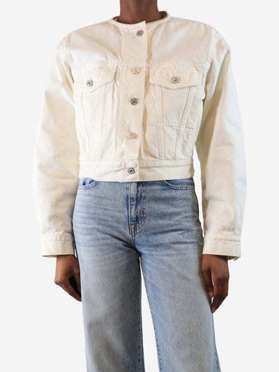 Cream cropped denim jacket - size XS Coats & Jackets Citizens of Humanity 