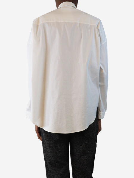 White cotton shirt - size XS alternate image