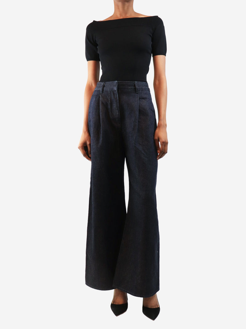 Blue wide-leg jeans - size UK 8 Trousers Loro Piana 