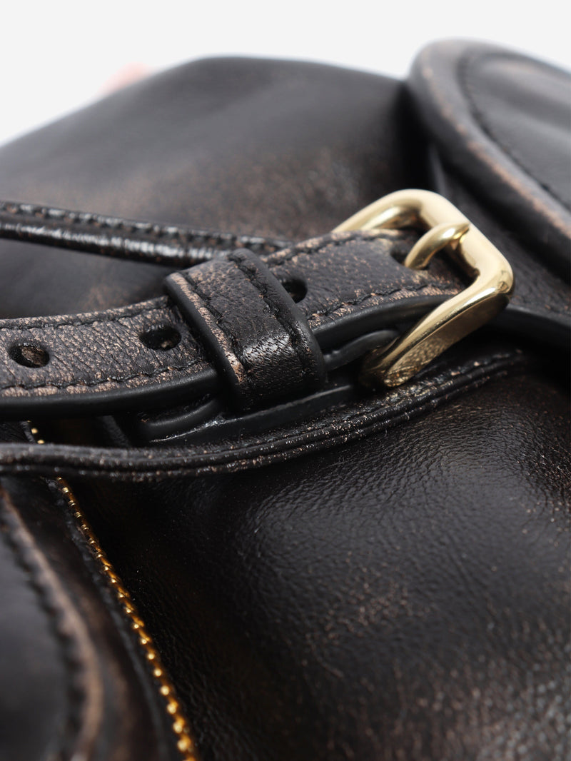 Coffee leather mini backpack Backpacks Miu Miu 