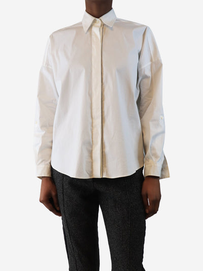 White cotton shirt - size XS Tops Brunello Cucinelli 