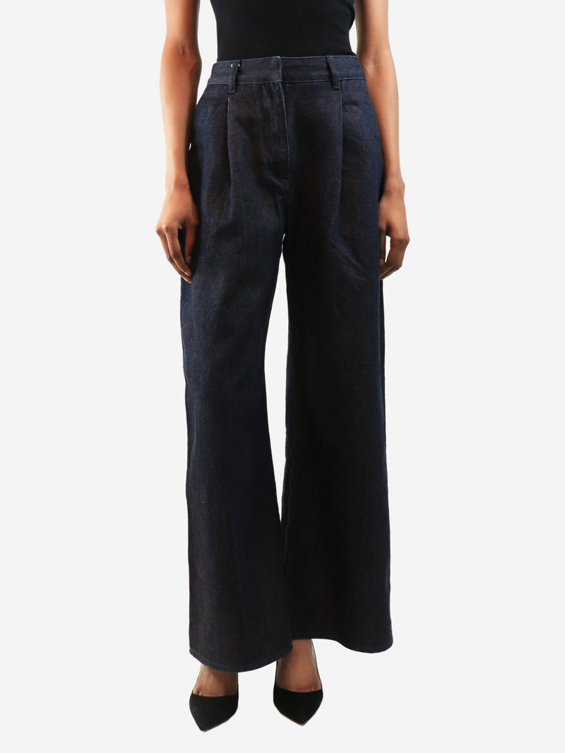 Blue wide-leg jeans - size UK 8 Trousers Loro Piana 