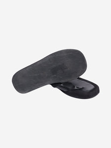 The Row Black Ginza platform flip-flops - size EU 38.5