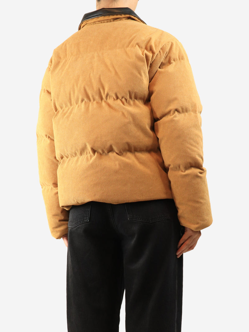 Tan corduroy puffer jacket - size L Coats & Jackets Miu Miu 