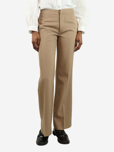 Marni Camel wool trousers - size UK 6