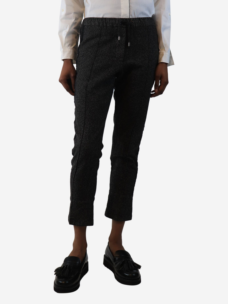 Grey wool track pants - size UK 10 Trousers Brunello Cucinelli 