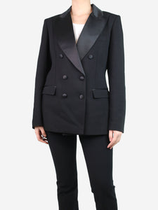 Etro Black double-breasted jacket - size UK 12